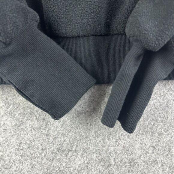 Sweaty Betty Compass Seam Sweatshirt Womens Small Black Soft Fleece Thumbhole LS - Picture 4 of 14